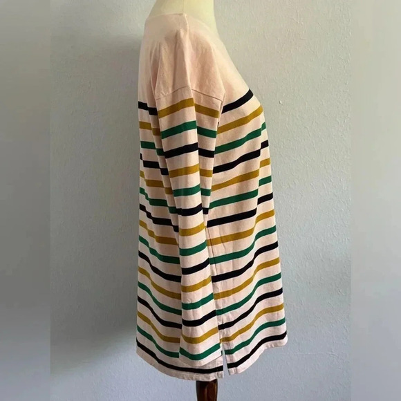 J. Crew Women's Striped Boat Neck Oversized Long Sleeve Tunic Top Size Small - Picture 2 of 14